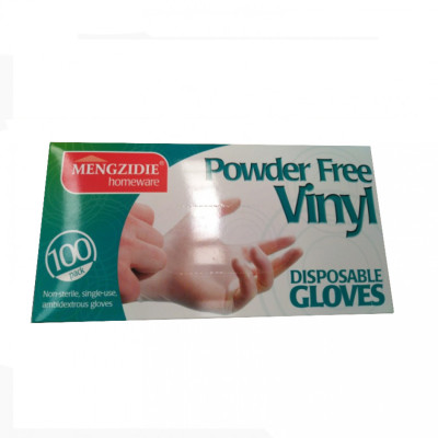 Rukavice vinylové nepudrované bílé