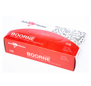 Rukavice Boorne Profesional vinylové bílé 100 ks