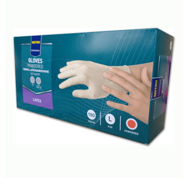 Professional latexové rukavice bílé