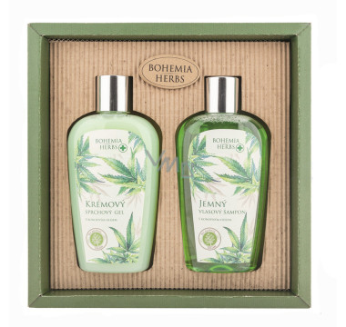 Kosmetická sada - gel 250 ml a šampon 250 ml - konopí
