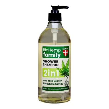 BioHemp sprchový šampon pro celou rodinu 2v1