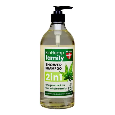 BioHemp sprchový šampon pro celou rodinu 2v1, 750 ml