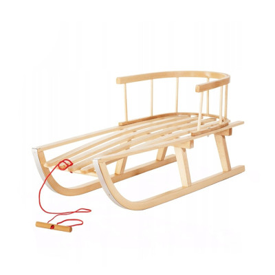 Dětské dřevěné bukové sáňky KLASIK 90 cm 