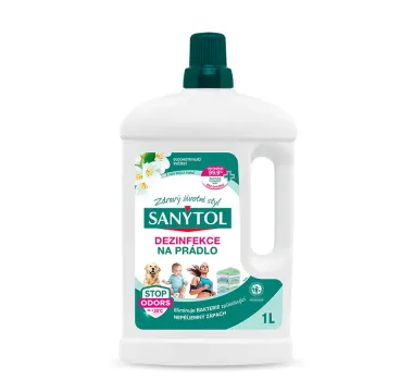 SANYTOL Dezinfekce na prádlo s vůní bílých květů, 1 L