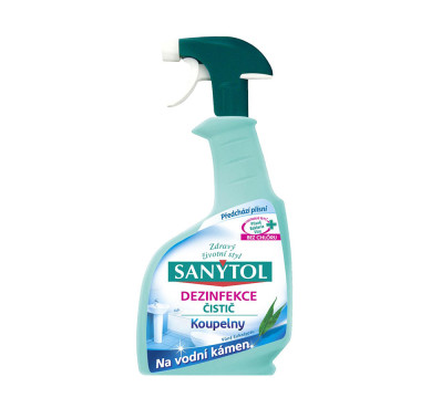 sanytol dezinfekční čistič na koupelny a vodní kámen