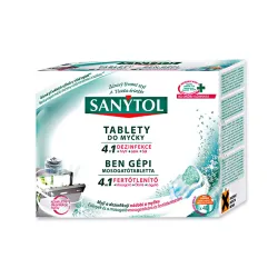 SANYTOL Tablety do myčky 4 v 1 s dezinfekcí, 40 ks