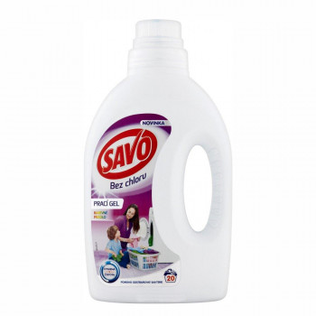 SAVO Color bez chlóru prací gel barevné prádlo 20 PD 1 L