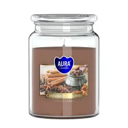 Vonná svíčka ve skle s víkem CINNAMON - CLOVES 500 g