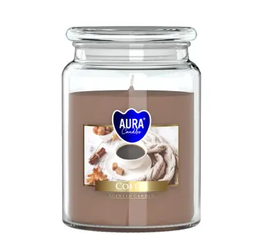 Vonná svíčka ve skle s víkem COFFEE