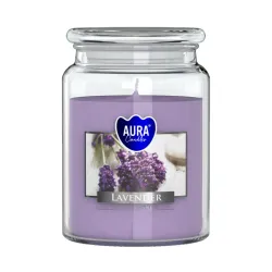 Vonná svíčka ve skle s víkem LAVENDER 500 g
