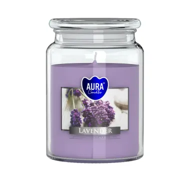 Vonná svíčka ve skle s víkem LAVENDER