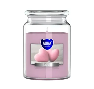 Vonná svíčka ve skle s víkem Láska