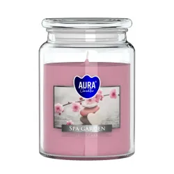 Vonná svíčka ve skle s víkem - SPA GARDEN 500 g