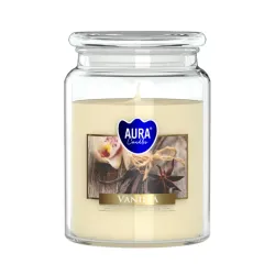 Vonná svíčka ve skle s víkem VANILLA 500 g