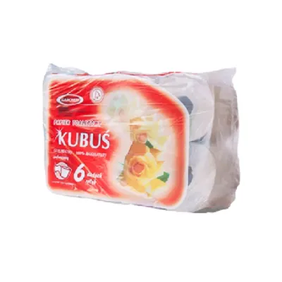 Toaletní papír KUBUS -1 vrstvý 6 ks