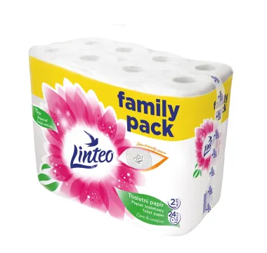 Linteo Toaletní Papír 24 ks Bílý 2-Vrstvý