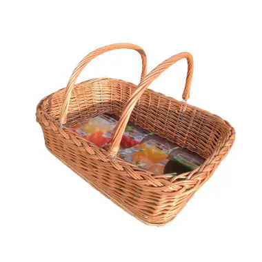 Velký proutěný podnos s pohyblivými ušima