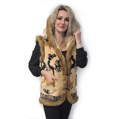 Dámská vesta LUX s kapucí