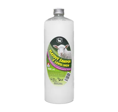 Vlasový šampon s lanolinem – 1000 ml