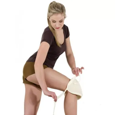 Chránič kolena z ovčí vlny