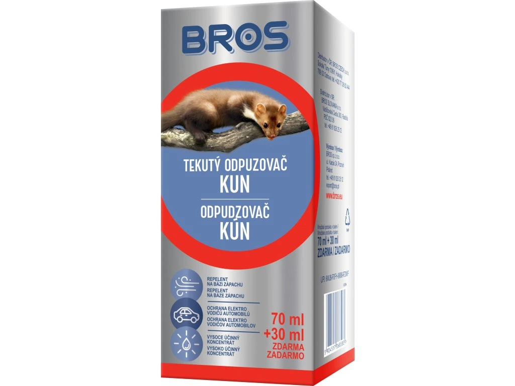 Levně BROS Tekutý odpuzovač kun 100 ml