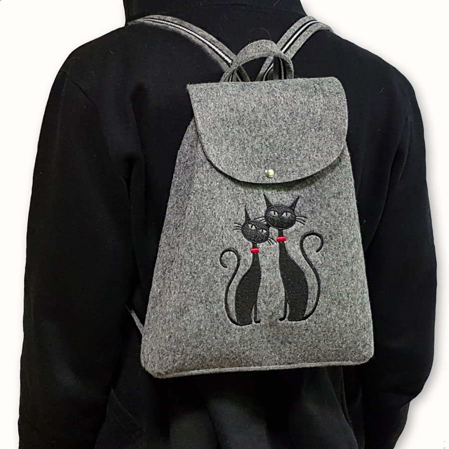 OVČÍ VĚCI Batoh, filc KOČKY