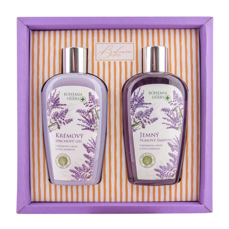 Levně Bohemia Gifts Kosmetická sada Levandule – sprchový gel a šampon 250 ml
