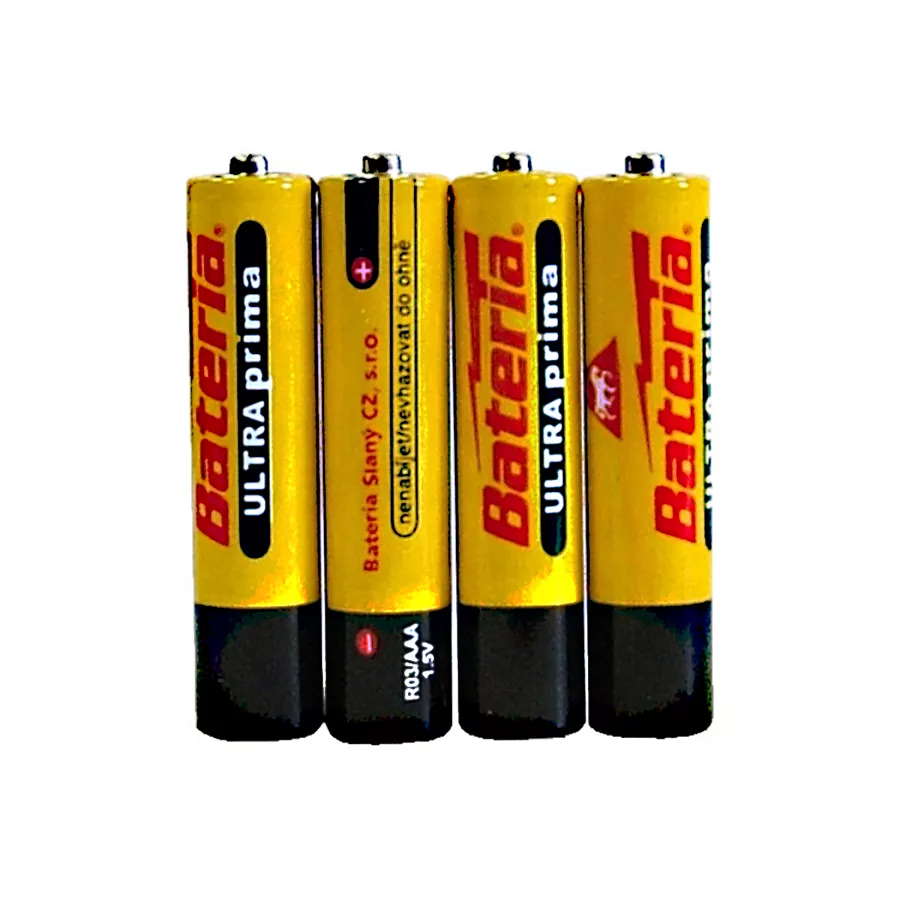Bateria Slaný Baterie Ultra Prima R03/AAA-1,5V, 4ks