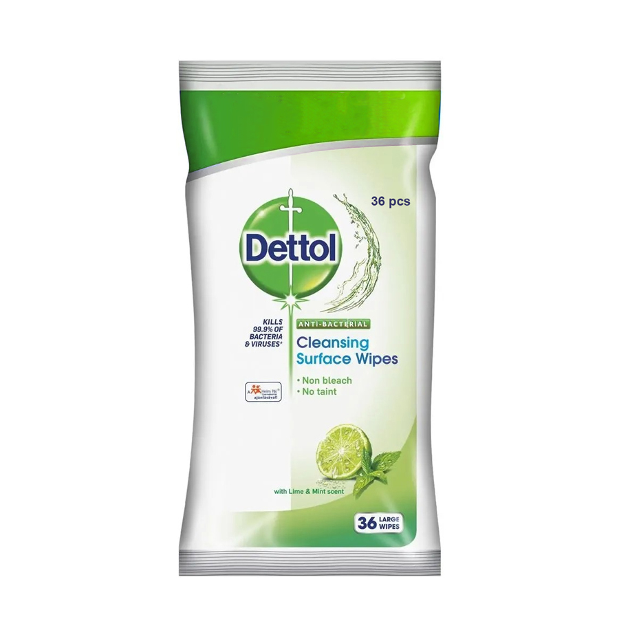 Dettol Univerzální čistící ubrousky Limetka &amp; Máta, 36 ks
