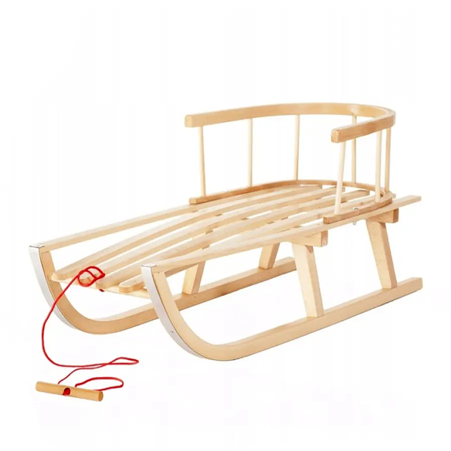 OVČÍ VĚCI Dětské dřevěné bukové sáňky 90 cm
