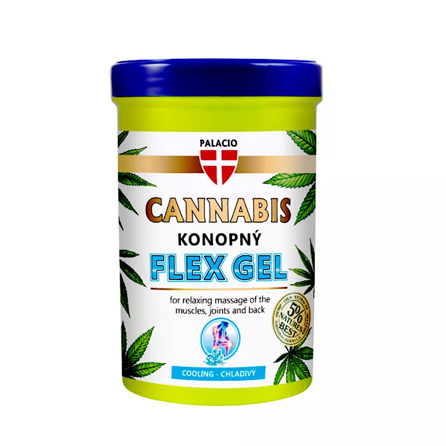 Palacio Konopný masážní Flex gel, chladivý 380 ml
