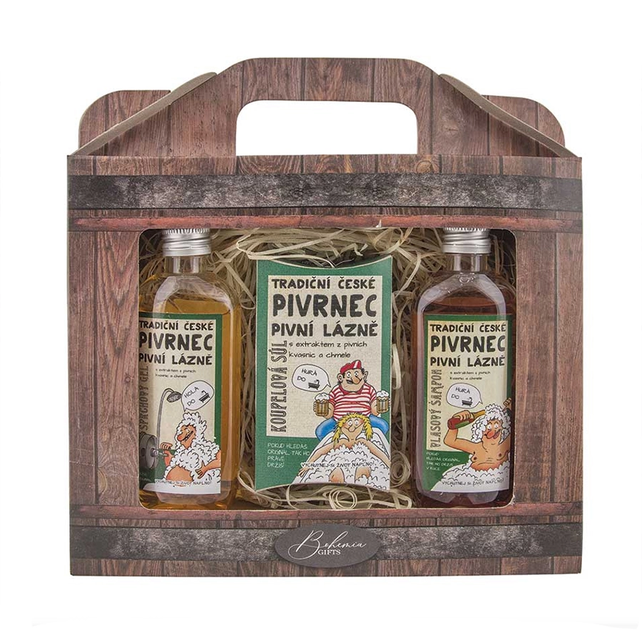 Bohemia Gifts & Cosmetics Pivrnec dárková sada do koupele pro muže