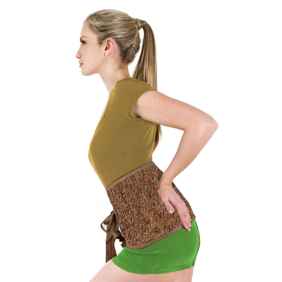 OVČÍ VĚCI Ledvinový pás z ovčí vlny CAMEL - oboustranný 70 cm x 26 cm