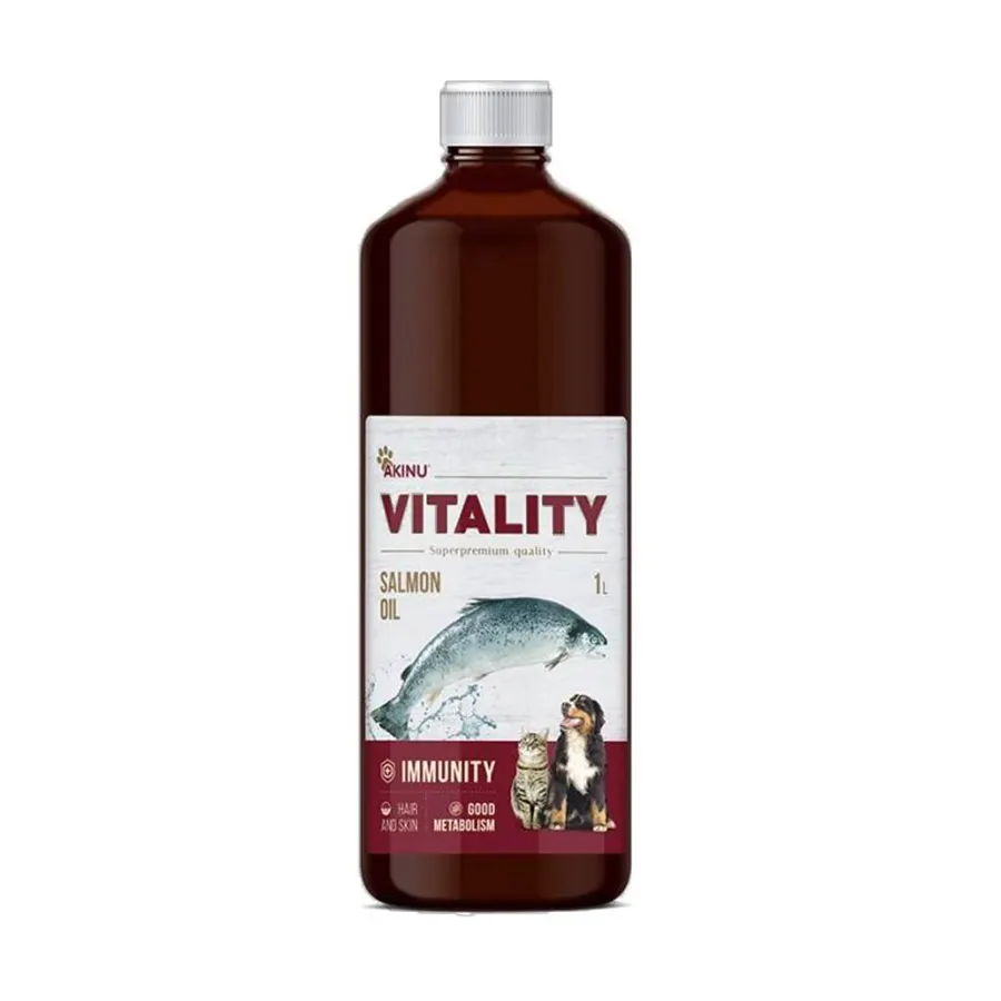 Akinu Vitality lososový olej 1 l
