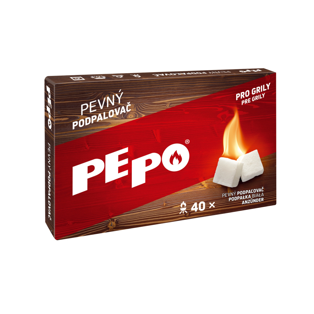 Pevný podpalovač - krabička PE-PO