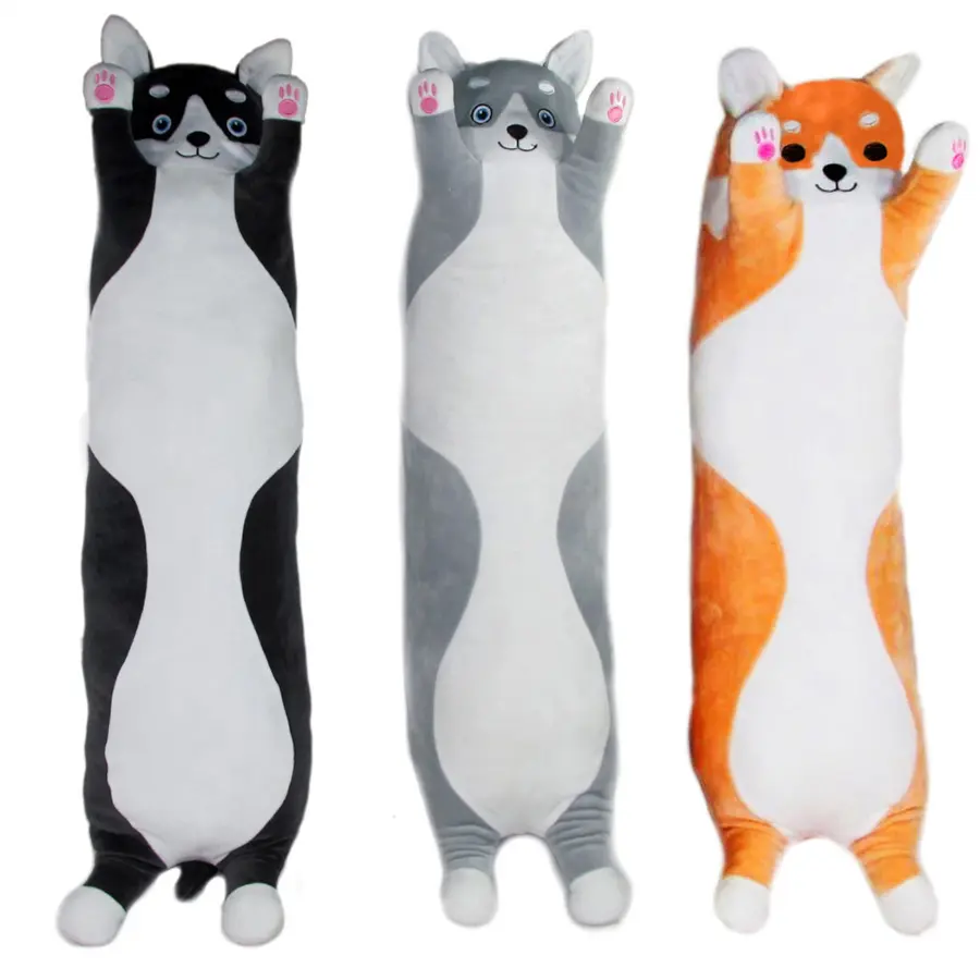 Plyšový polštář dlouhý pejsek 90 cm