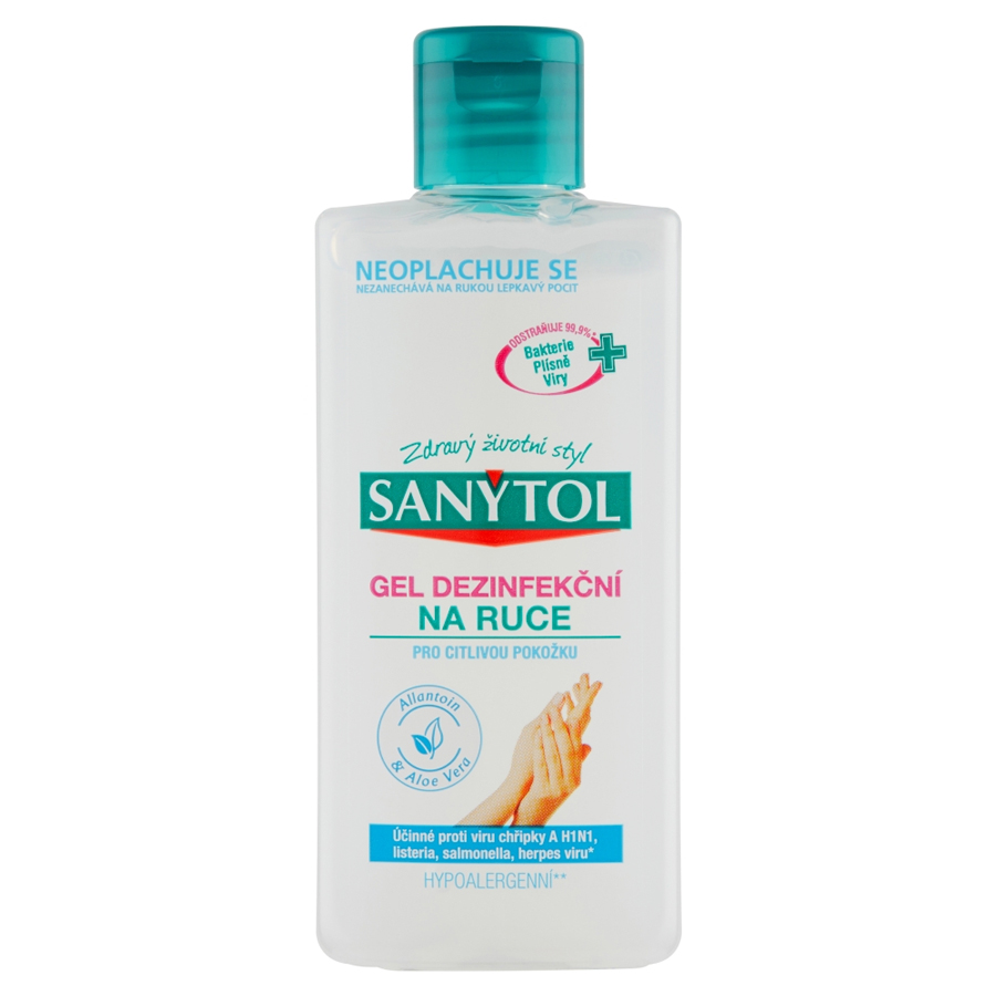 Levně Sanytol Dezinfekční gel na ruce Allantoin & Aloe Vera pro citlivou pokožku, 75 ml