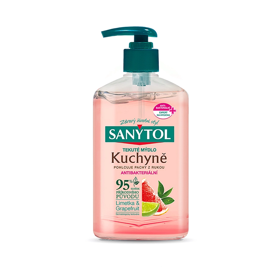 Levně SANYTOL tekuté mýdlo dezinfekční růžový grapefruit & svěží citrón 250 ml